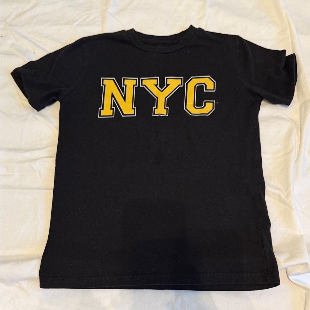 Black and Yellow NYC Boys Forever 21 T-Shirt 12 - Picture 1 of 4